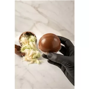 پشمک شکلاتی با پودر پسته میان وعده لاکچری و خوشمزه 3عددی 