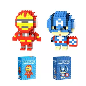 لگو بریک هدز مردآهنی و کاپیتان آمریکا اصلی اورجینال LEGO