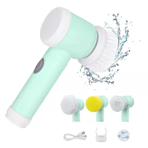 فرچه شستشوی شارژی 5 کاره مخصوص برای لکه زدایی و تمیز کردن اجاق گاز ماکروفر ماشین ظرفشویی سینک ظرفشویی روشویی کف حمام 