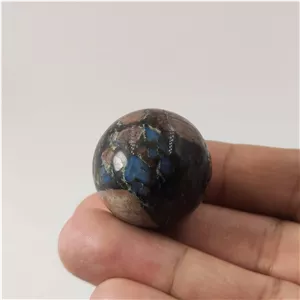 گوی سنگ جاسپر لئوپارد معدنی و طبیعی برزیل (کمیاب)