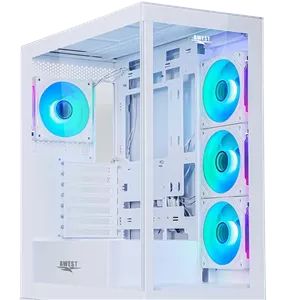کیس کامپیوتر اوست GT AQ16 MW ARGB Mid Tower سفید