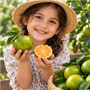 نارنگی ژاپنی سبز پوست نازک (500 کیلویی)