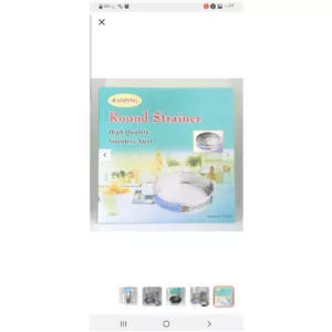 سرویس الک 5 پارچه بزرگ استیل ضد زنگ وارداتی،الک 5 تیکه