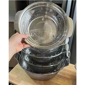 آبکش 5 پارچه دسته دار ضخیم یونیک