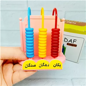 چرتکه آموزشی ریاضی مدل 3 میله ای کاربردی