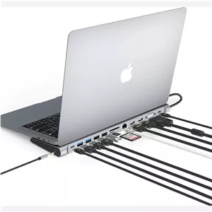 داک استیشن 13 پورت USB-C برند HOPDAY مدل HD-DC005A