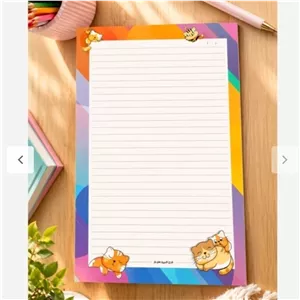 کاغذ A4 خط دار و طرح دار