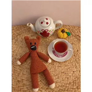 عروسک تدی مستربین بافتنی