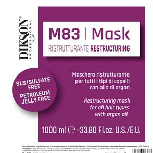 ماسک موی فاقد سولفات دیکسون مدل M83 حجم 1000 میل