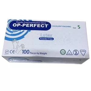 دستکش لاتکس اپی پرفکت اسمال S کارتن 10 بسته 100 عددی بصورت عمده 