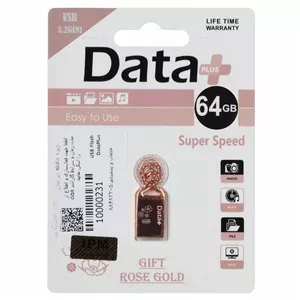 فلش مموری Data Plus USB3.2 مدل Gift Rose Gold ظرفیت 64GB - رزگلد (گارانتی مادام العمر IPM)