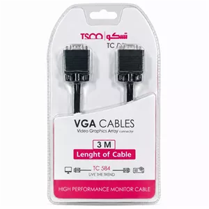 کابل VGA تسکو TC 584 طول 3 متر کد 140750