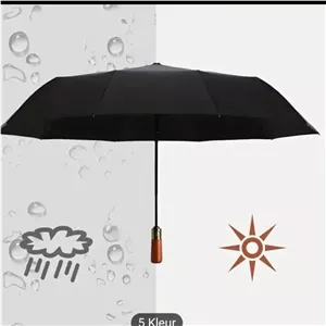 چتر تاشو اتوماتیک دسته چوب ضد باد پارچه نانو آب گریز