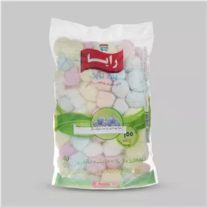 پنبه آرایشی رایا مدل توپک کد C1 بسته 100 عددی E32