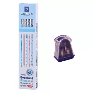 مداد نوکی 2 میلی متری کریتورز کلاس مدل Pico به همراه تراش مجموعه 11 عددی NFU