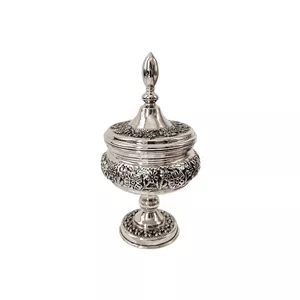 قندان قلمزنی مدل غزل گل کد ZH431.1 HEJ 