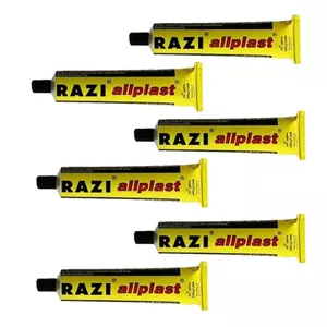چسب همه کاره رازی مدل allplast 2022 حجم 100 میلی لیتر بسته 6 عددی W96
