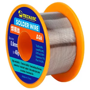 سیم لحیم مکانیک مدل DS6 وزن 40 گرم مجموعه دو عددی FJ9