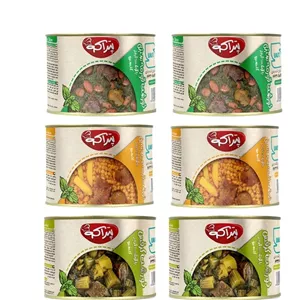 قورمه سبزی، قیمه سیب زمینی و کرفس (بسته 6 عددی خورشت پتراکو)