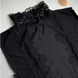 یقه حجاب گیپور مشکی