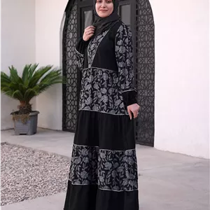 مانتو پیراهنی مزونی مدل دیبا رنگ مشکی- ذغالی