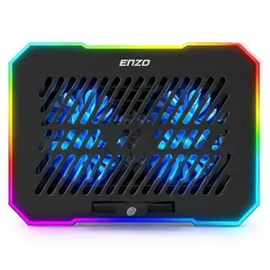 کول پد انزو مدل Enzo LF-295، پنل فلزی نورپردازی RGB