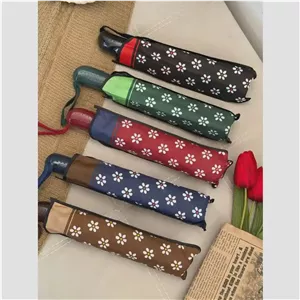 چتر اتومات گلدار ضدباد 8 فنر تاشو