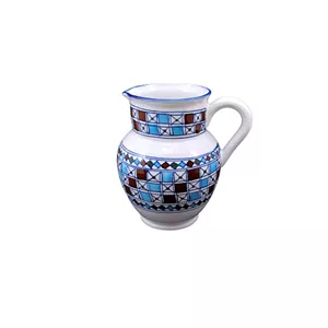 پارچ چینی میبد مروارید مدل شطرنجی