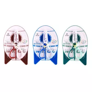 قیچی غلاف دار طرح فضانورد کد 251 بسته 3 عددی