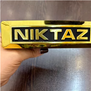 آرم تابلو جلوی فابریک نیکتاز NIKTAZ - طلایی