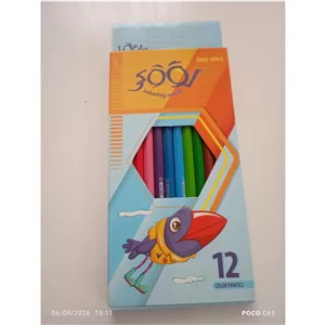 مداد 12رنگ چوبی لوکی 