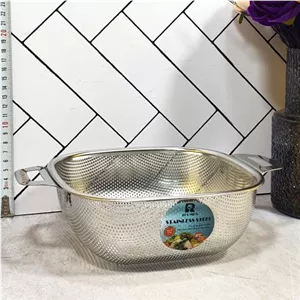 آبکش مربع پانچ دسته دار سایز 20استیل نگیرL3705 زومبا (80) ارسال نیمه رایگان