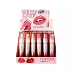  رژ لب مایع خیس کاریته مدل Glow Moisten Karite Glow Moisten Wet Look Liquid Lipstick