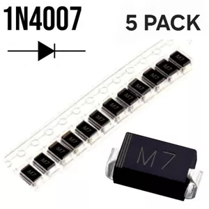 دیود 1N4007 SMD M7 بسته 5 عددی