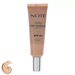 کرم پودر مایع SPF50 نوت مدل Skin Perfector شماره 100 مناسب انواع پوست حجم 30 میلیلیتر