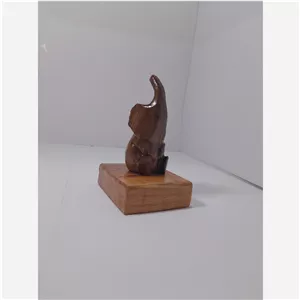 مجسمه چوبی طرح فیل چوب گردو