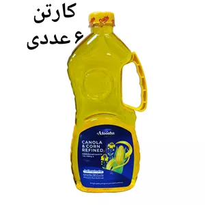 روغن کانولا ذرت 1500 سی سی آروشا(کارتن 6 عددی)