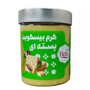 کرم بیسکویت پسته ای 350گرمی داتیس(کارتن 12 عددی)