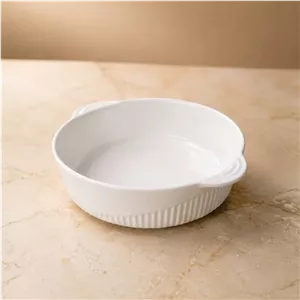 ظرف سرو گرد سرامیکی (کاسه بزرگ) دسته دار کاربردی کد 1002(هزینه ارسال پس کرایه میباشد )