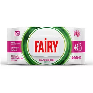 دستمال چند منظوره فیری lilyum بسته 100 عددی