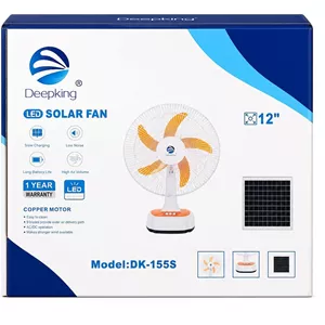 پنکه خورشیدی 12 اینچ دیپ کینگ مدل Deepking DK-155S