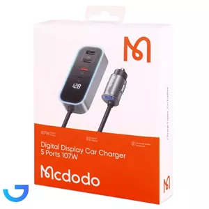 شارژر فندکی Mcdodo مدل CC-190، 5 پورت USB Type-C، 107W