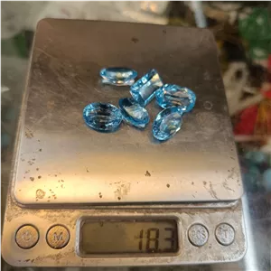 سنگ توپاز آبی اصل معدنی