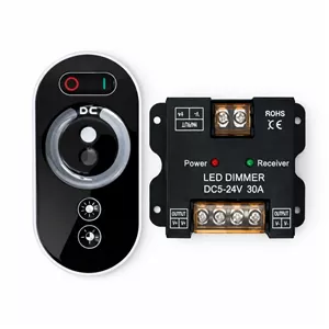 دیمر LED لمسی 5 تا 24 ولت 30 آمپر DCکنترل روشنایی ریسه LED
