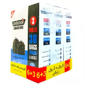 کیسه زباله دارکوب مدل DARZBOXabi-LARG30 سه بسته 30 عددی R5E