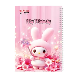 دفتر مشق 50 برگ سیمی آفاق مدل my melody کد 02 HSR