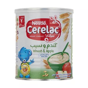 غذای کودک گندم و سیب سرلاک - 400 گرم M57
