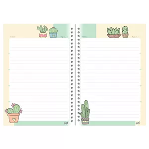 کاغذ کلاسور کاما طرح کاکتوس بسته 100 عددی DNJ
