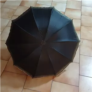 چتر اسپورت دور شطرنجی 10 فنر ضد باد دو رویه پارچه نانو دستی مناسب آقایان و بانوان