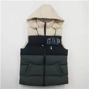 پافر پسرانه GAP طوسی شمعی سه رنگ جیبدار